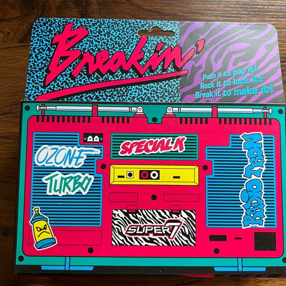 Super 7  BREAKIN' ReAction Figure 3 Pack Turbo Ozone Special K SDCC 2019 Sealed - Picture 1 of 9